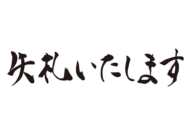 失礼いたします。