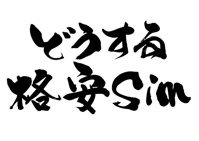 と?うする格安sim