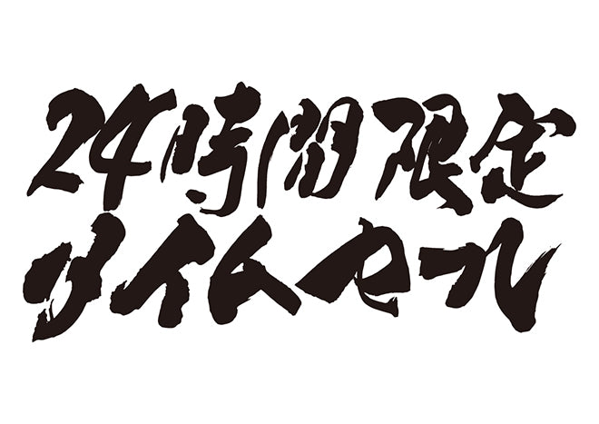 24時間限定タイムセール