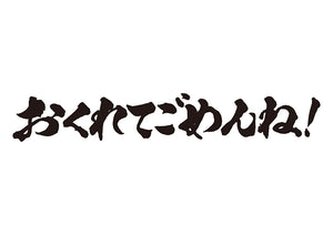 おくれてごめんね！