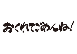 おくれてごめんね！